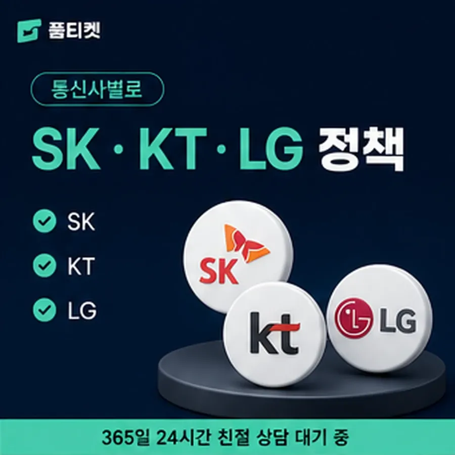 품티켓 스마일캐시 회선의 콘텐츠이용료 한도 인앱 결제 자리 안내 이미지